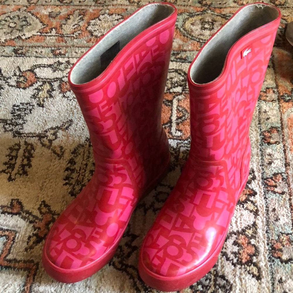 Lacoste special edition rain boots